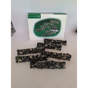 Department 56 Fieldstone Wall Village Accessories Set Of 6 Orig Box 56.52717